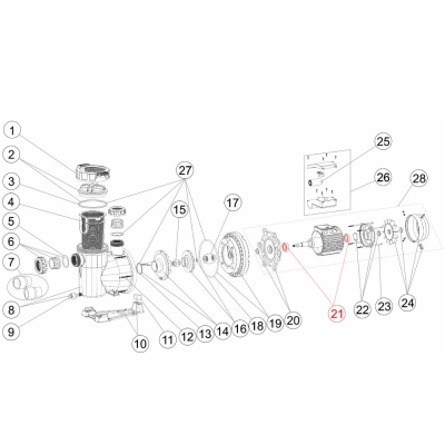 Łożyska pompy Victoria Plus Silent 1,5 - 3 HP