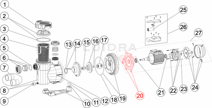 przedni kołnierz silnika victoria plus silnet 10-16